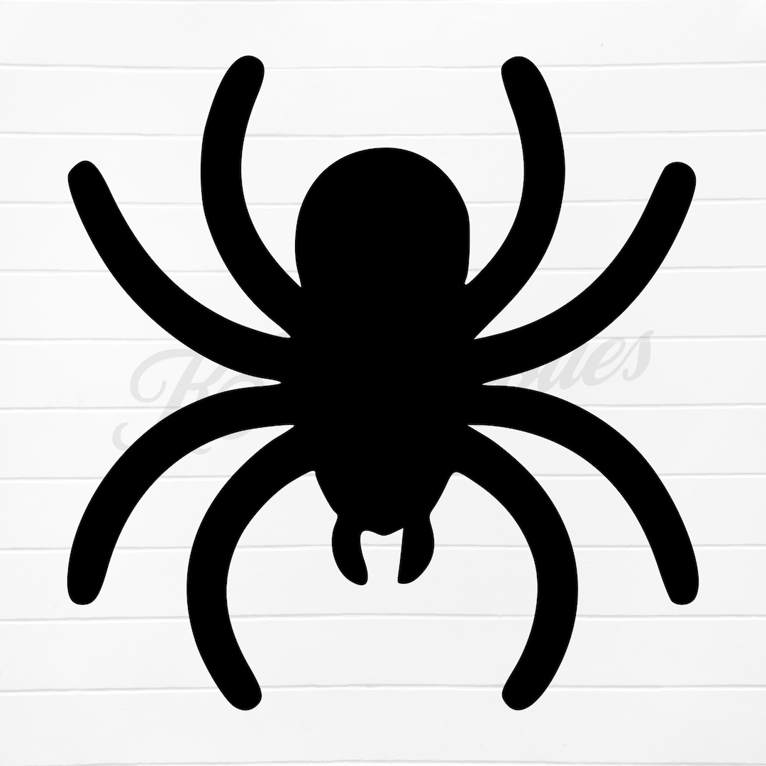 Spider Silhouette Svg, Spider Png, Black Spider Svg, Spider Vector