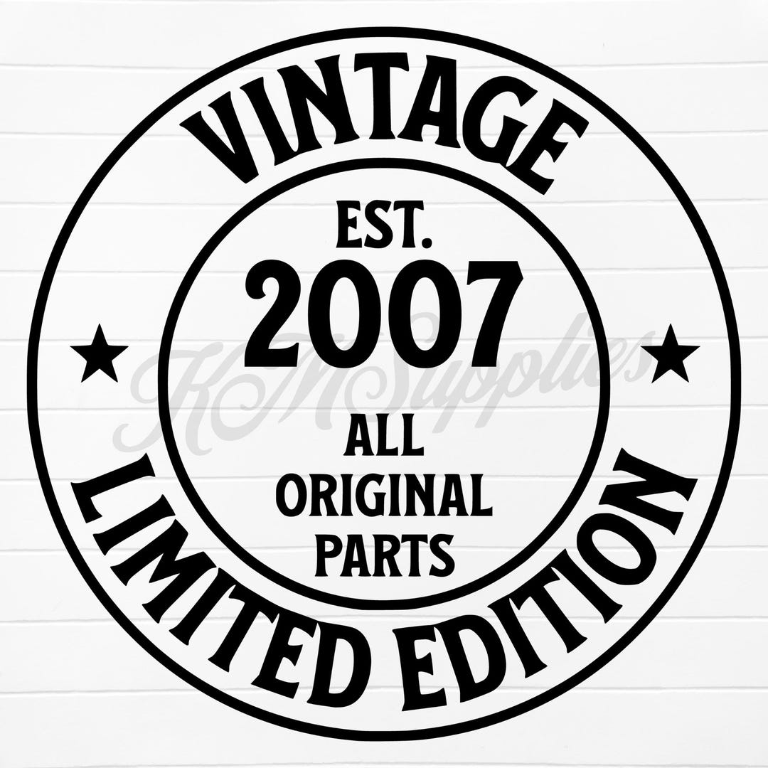 2007 Svg, 2007 Png, 2007 Clipart, 2007 Clip Art, Est 2007 Svg, Est 2007 ...