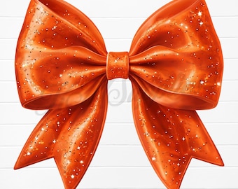 laço laranja brilhante png, laço laranja png, clipart de laço laranja, laço laranja coquete png, laço coquete brilhante png, arquivo de sublimação de laço coquete