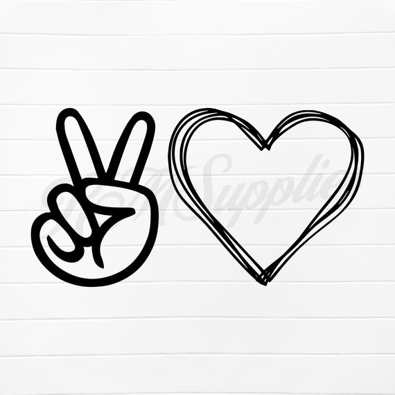 Peace and Love Svg, Peace and Love Png, Peace Love Svg, Peace Love