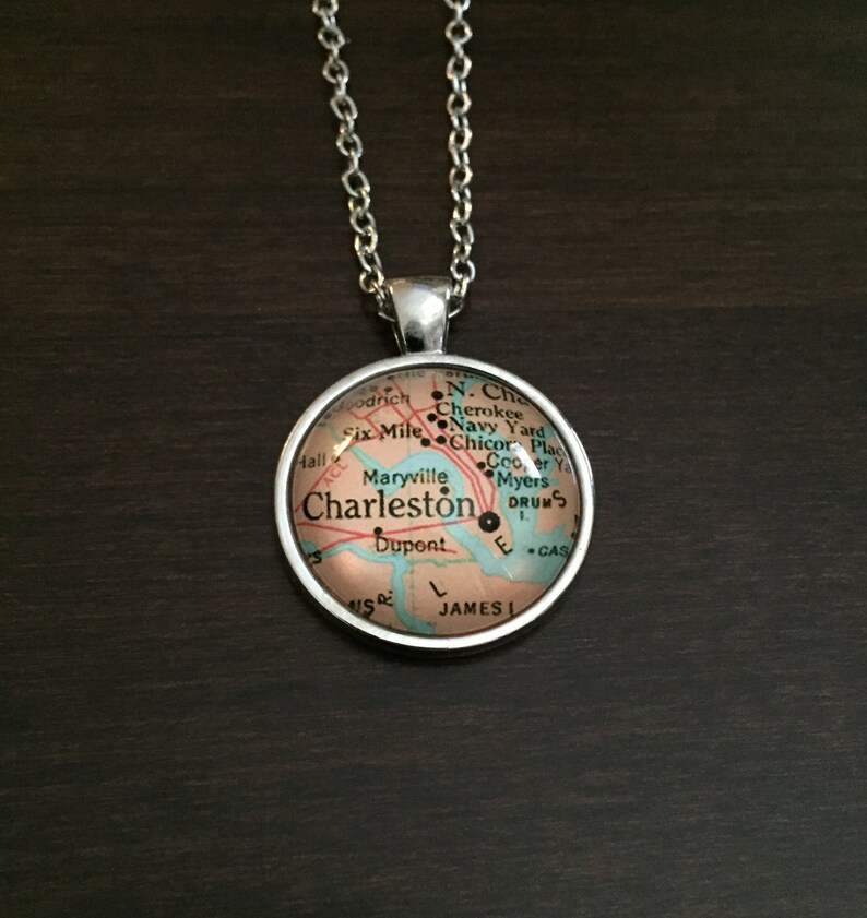 charleston necklace charleston charleston jewelry charleston sc silver necklace charleston pendant sc necklace charleston map