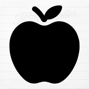 apple svg silhouette, apple svg file, apple png clipart, apple clip art, apple clipart, apple vector, apple digital downloads, apple icon