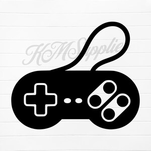 Vintage Game Controller SVG and PNG, Retro Gaming Joystick Design for Gamer T-Shirts, Wall Art, Vinyl Decals, and Arcade Room Decor, svg png