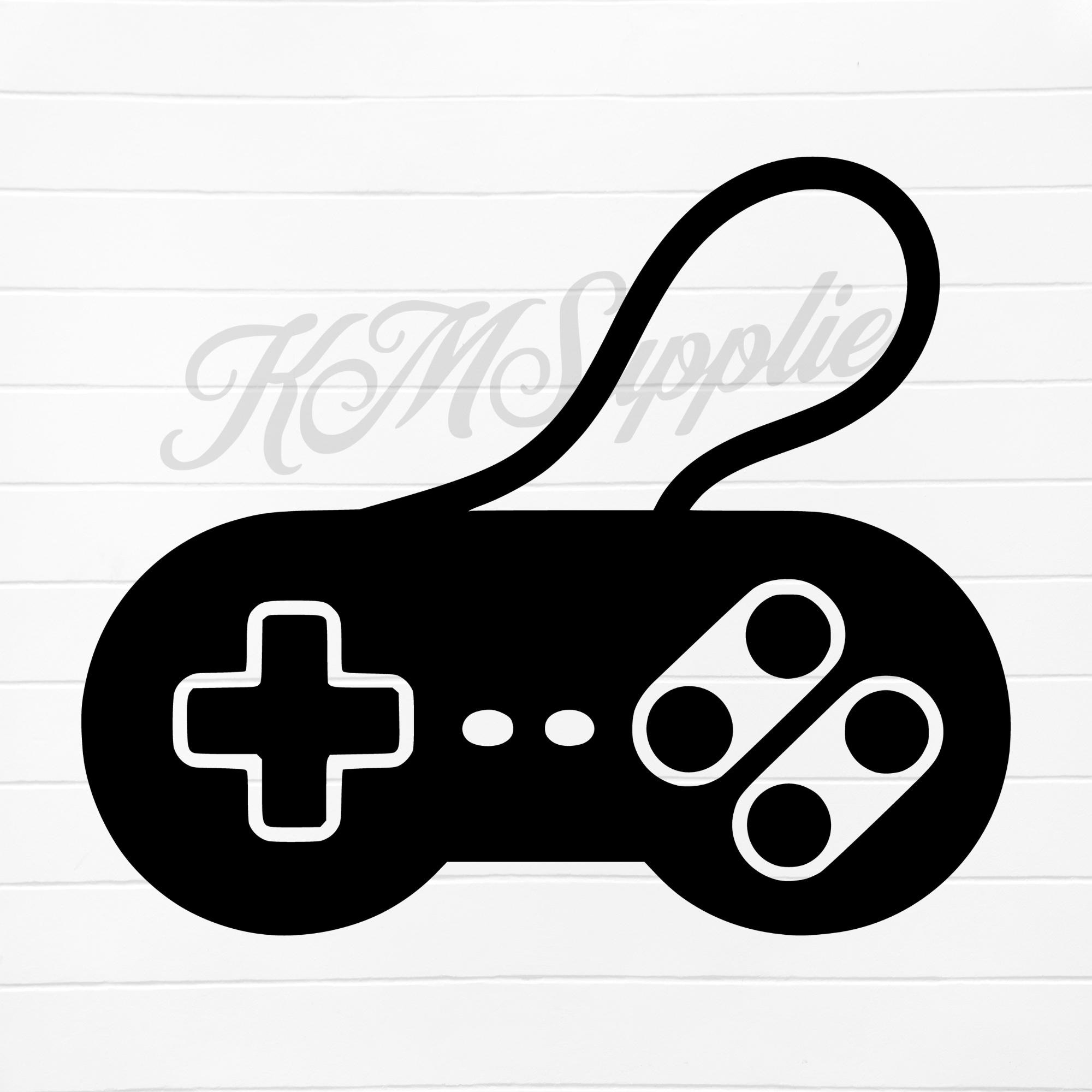 Vintage Game Controller SVG and PNG, Retro Gaming Joystick Design for ...
