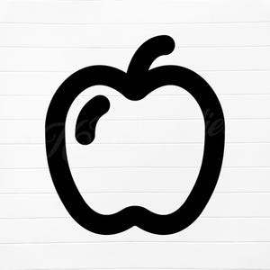 apple outline svg, apple icons, apple svg, apple svg files, apple svg silhouette, apple png, apple silhouette svg, apple digital downloads