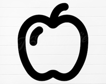 contorno de manzana svg, iconos de manzana, svg de manzana, archivos svg de manzana, silueta svg de manzana, png de manzana, silueta svg de manzana, descargas digitales de manzana
