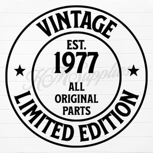 1977 svg, 1977 png, 1977 clipart, 1977 clip art, est 1977 svg, est 1977 png, born in 1977 png, born in 1977 svg, 1977 birthday gift, 1977