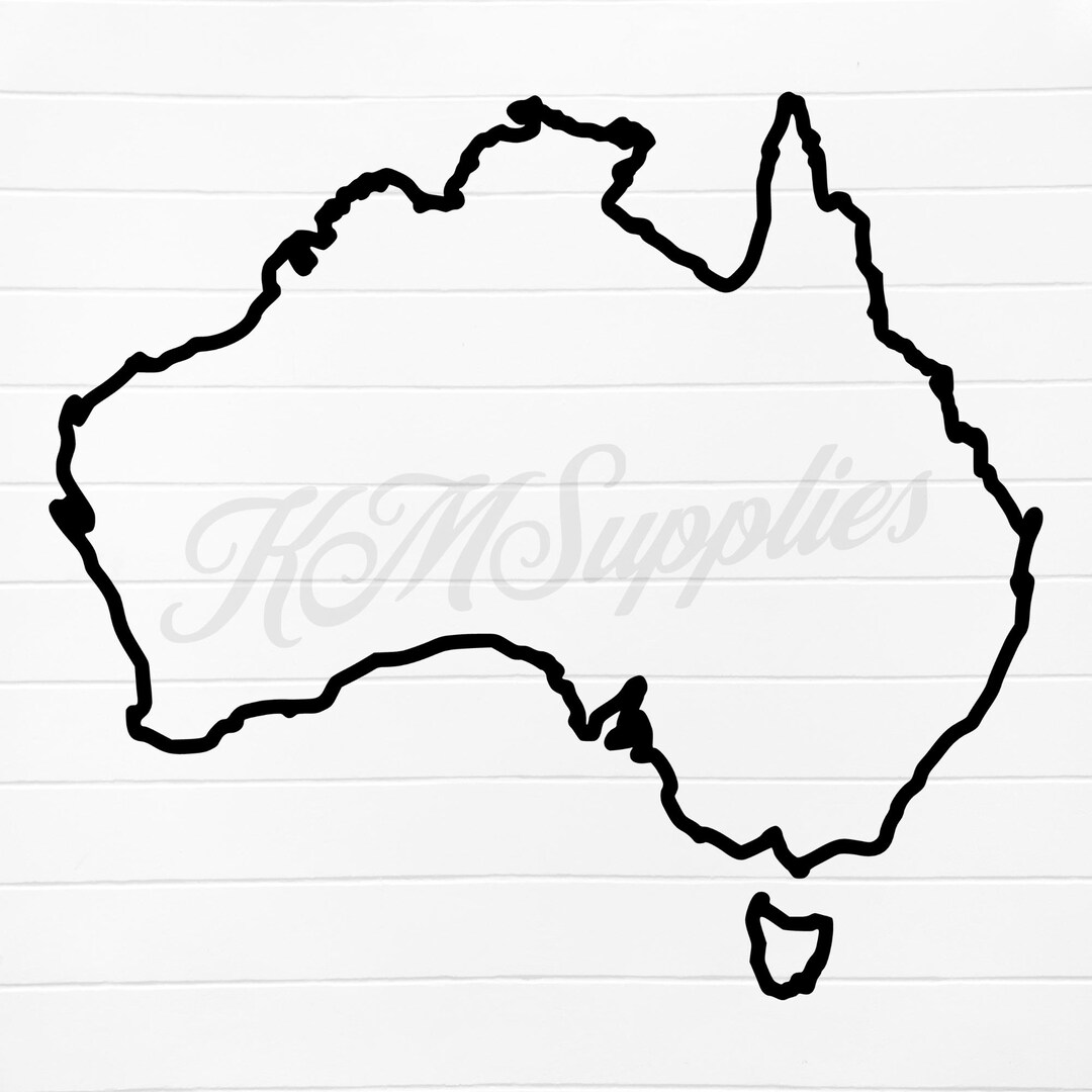 Australia Svg Map, Australia Map Svg, Australia Map Clipart, Australia