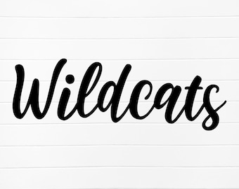 wildcats school spirit png, wildcats svg png, wildcats mascot png, wildcats svg design, wildcats png download, mascot hand lettered design