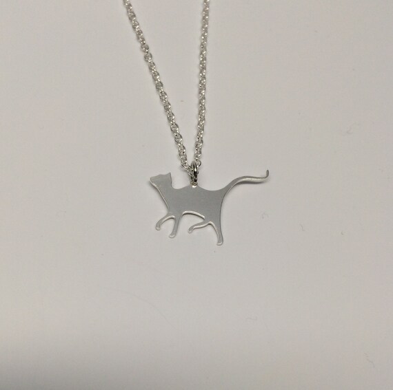 Hanging Funny Cat Sterling Silver Necklace – Pawto Ready