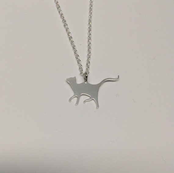 Hanging Funny Cat Sterling Silver Necklace – Pawto Ready