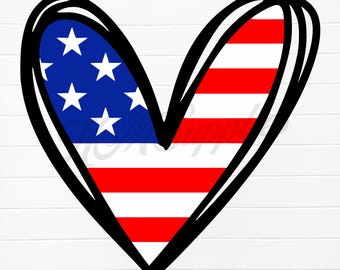 patriotic heart, patriotic heart png, patriotic heart svg, american flag heart download, american flag heart digital, america flag heart png