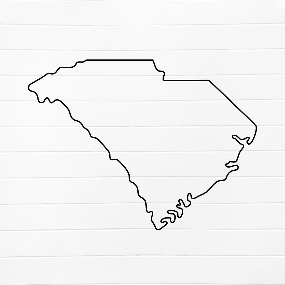 Sc Line Drawings South Carolina Svg, South Carolina Outline Png, South Carolina Outline ...