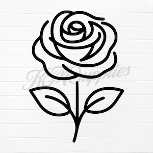 rose svg png, rose svg files, rose png design, simple rose outline, rose svg laser files, rose digital download, rose silhouette svg, roses
