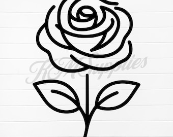 rose svg png, rose svg files, rose png design, simple rose outline, rose svg laser files, rose digital download, rose silhouette svg, roses