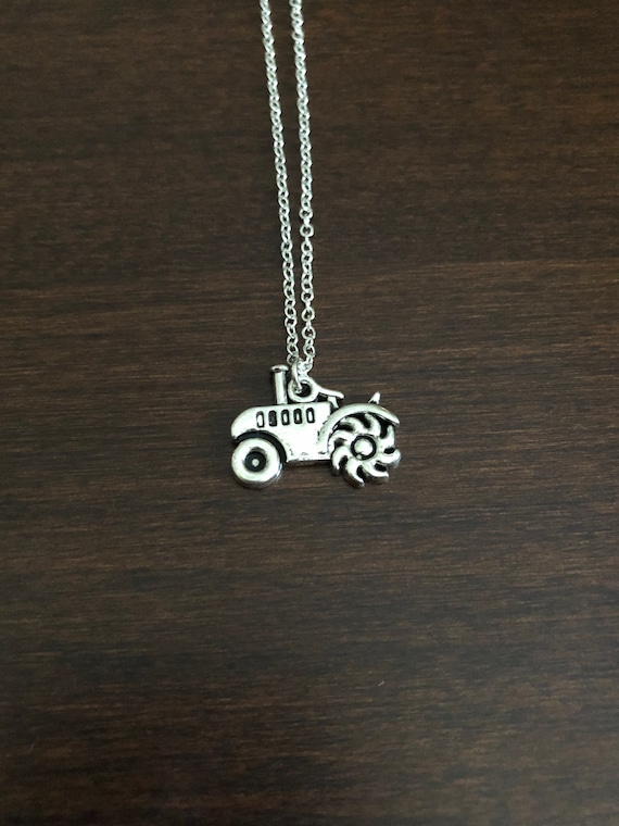 Tractor Necklace, John Deere Necklace, Farm Necklace, Farm