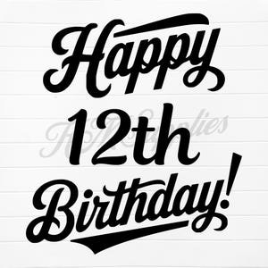 alles Gute zum 12. Geburtstag png, alles Gute zum 12. Geburtstag, 12.Geburtstagsgeschenk, 12.Geburtstag png, 12.Geburtstag Download, 12.Geburtstag digital, 12