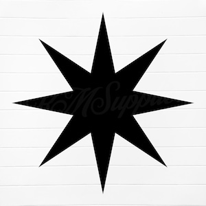 8 point star svg, 8 pointed star svg, starburst svg, starburst png, starburst clip art, starburst clipart, black star svg digital, star png