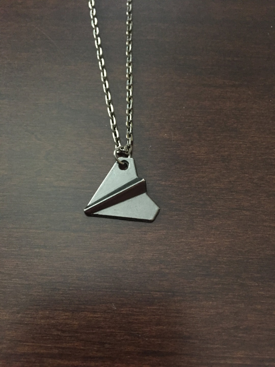 Harry Styles Silver Paper Airplane Necklace One Direction Harry