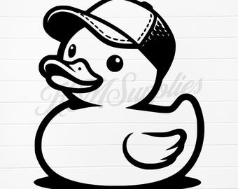 Pato de goma con gafas de sol, pato de goma con gafas de sol SVG, pato con sombrero SVG, imagen vectorial de pato de goma, clipart de pato de goma PNG, pato SVG