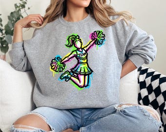 Diseños de camisetas de porristas PNG, imágenes prediseñadas de porristas, descarga digital de porristas, gráficos de porristas, imagen de porristas, diseño PNG de porristas, PNG