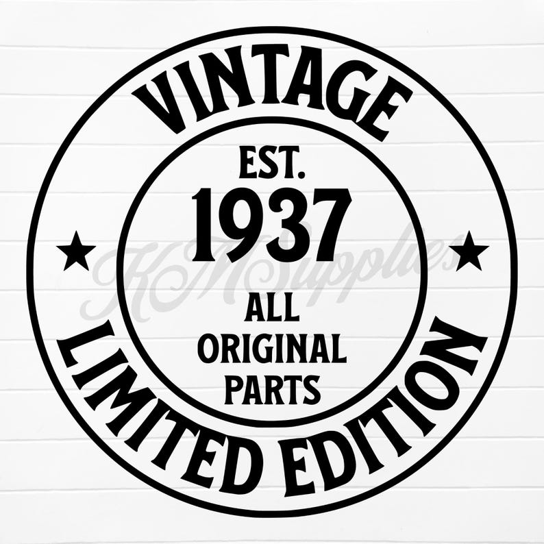 1937 Svg, 1937 Png, 1937 Clipart, 1937 Clip Art, Est 1937 Svg, Est 1937 ...