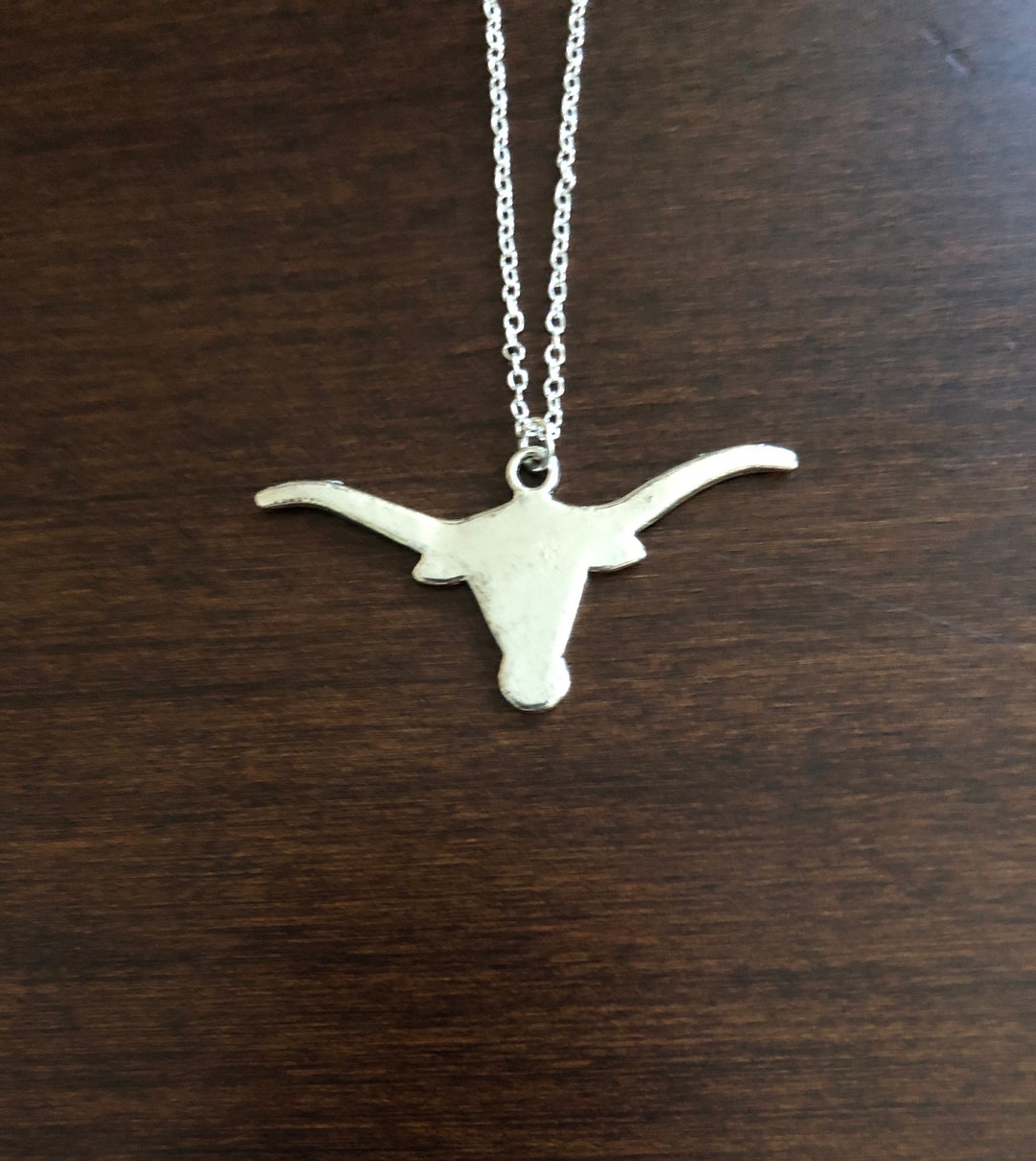 Longhorn Necklace, Longhorn Jewelry, Longhorn Pendant, Longhorn Charm