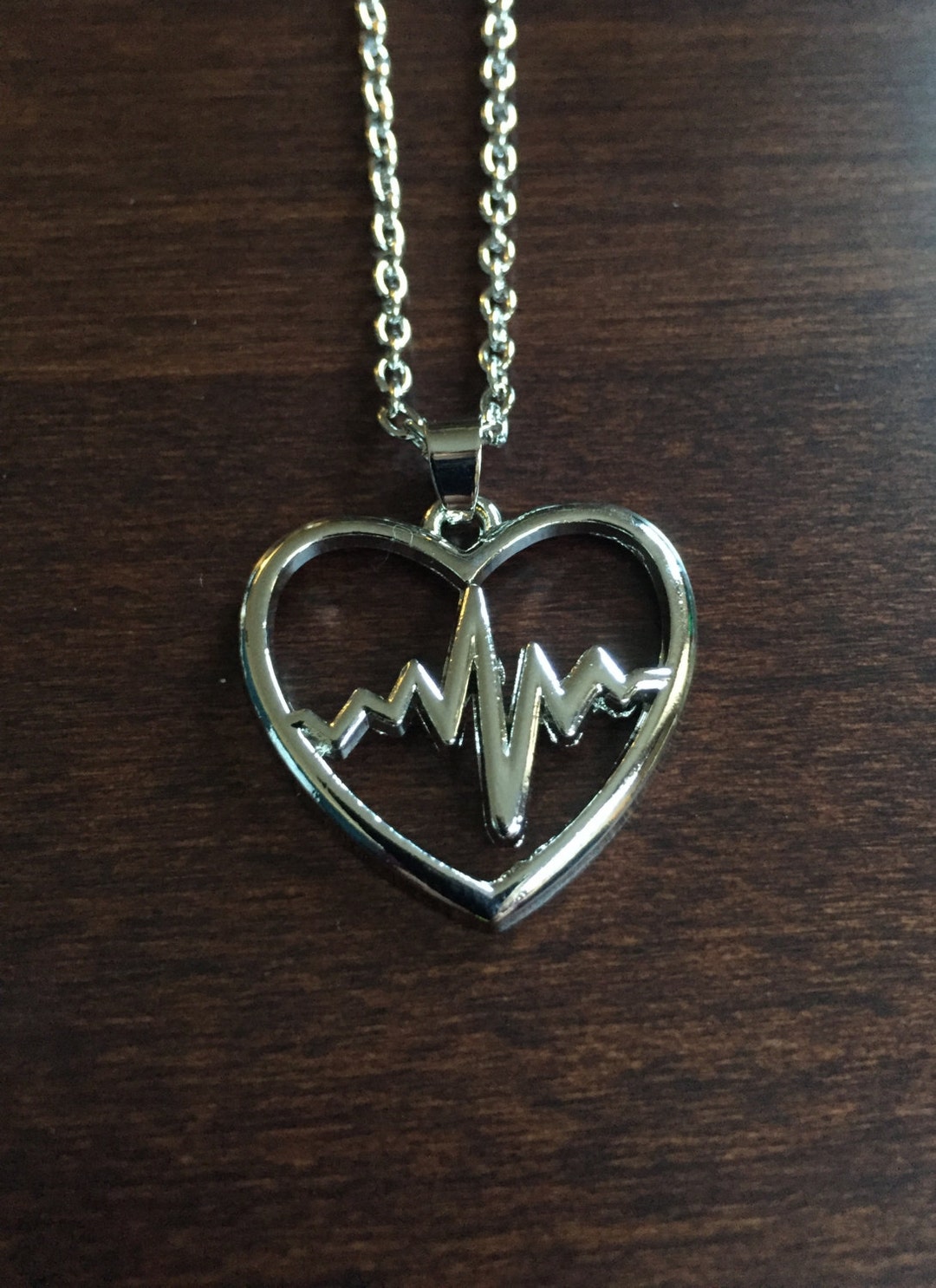 Heartbeat Necklace Heartbeat Heartbeat Jewelry Heart Beat - Etsy