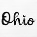 Ohio Script Png, Ohio Script Svg, Ohio State Script Svg, State of Ohio ...