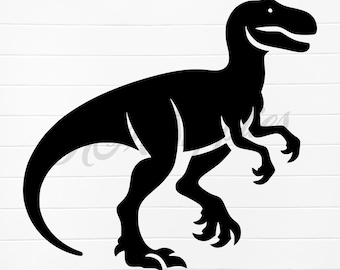 Raptor Dinosaurier svg, Raptor png, Raptor Dino Silhouette svg, Raptor Clipart, Raptor digitale Datei Vektor, svg Raptor, Dinosaurier Silhouette svg