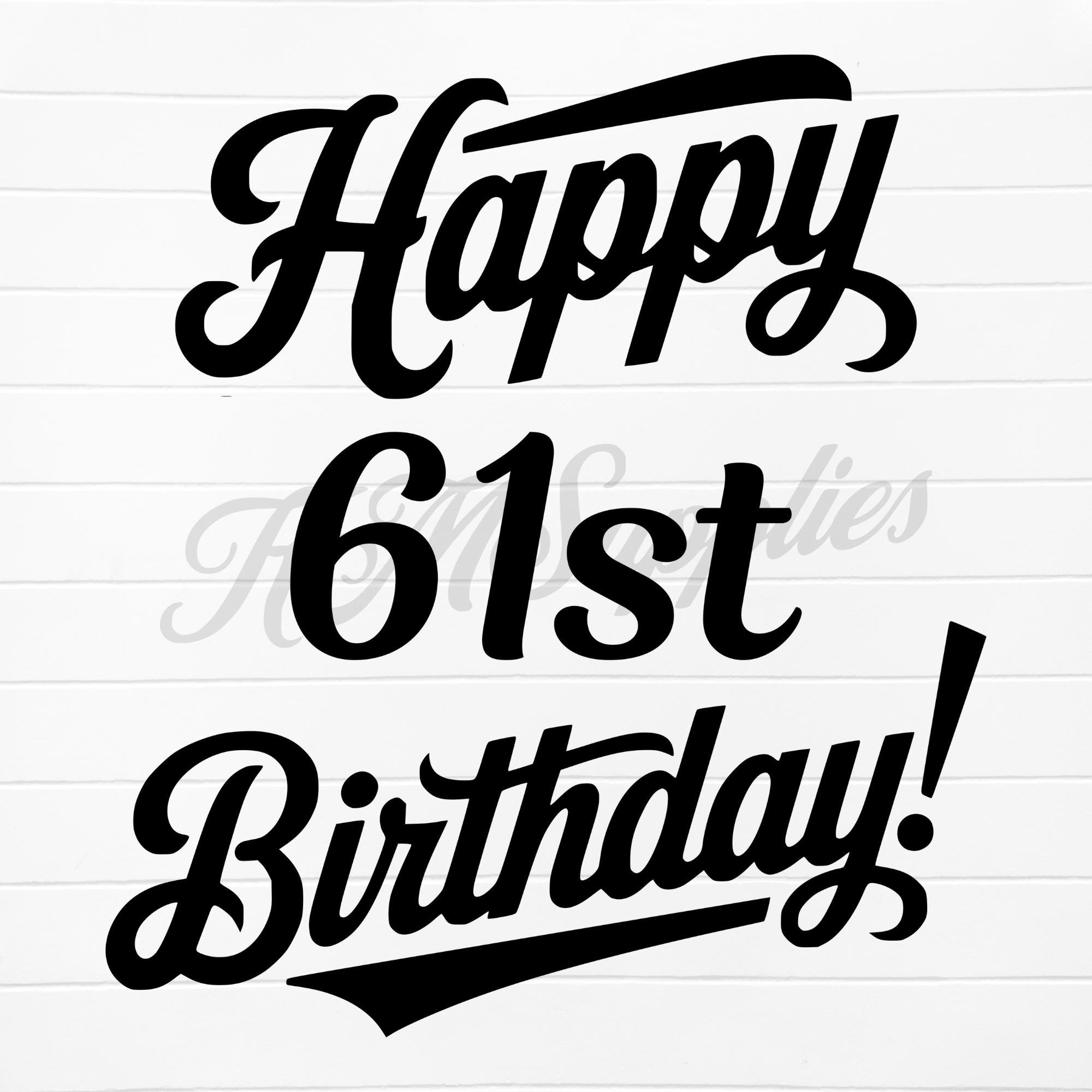 61st happy birthday - Etsy 日本
