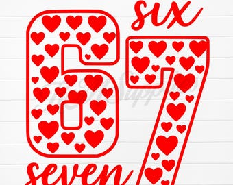 67 cute svg, unique 67 png, 6 7 design svg, six seven clipart, 67 digital download, six seven vector, 6 7 image png, six seven digital, 67