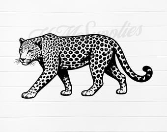 leopard black and white digital download, leopard png design, leopard animal svg, leopard clip art, leopard images, leopard graphic, leopard