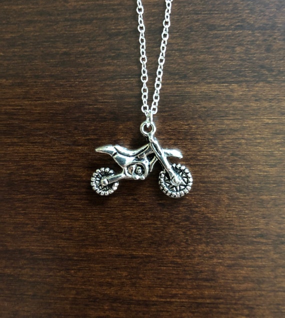 Kawasaki Green and Gold Dirt Bike Necklace | Etsy | Bike necklace, Necklace,  Gold