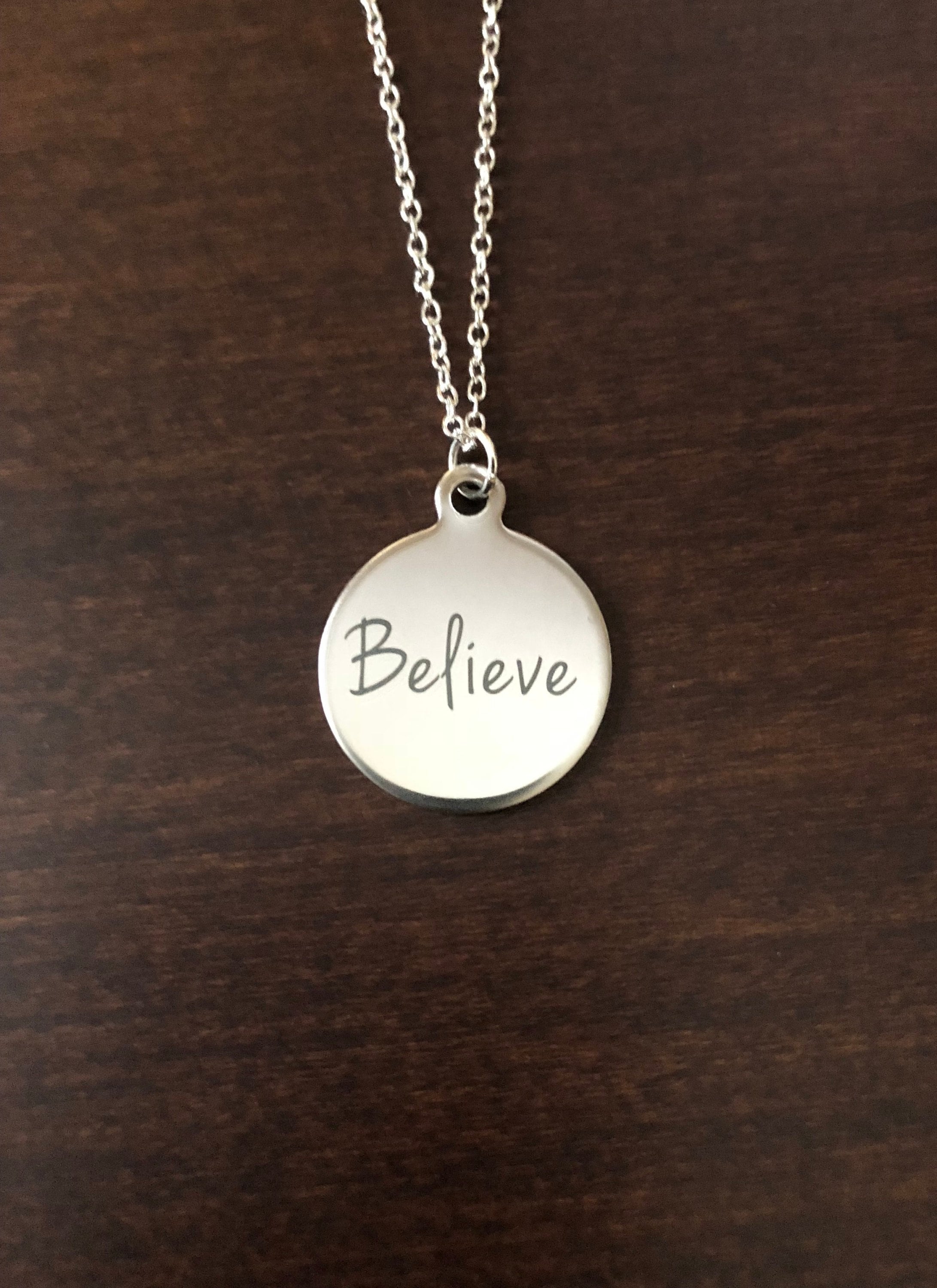 Believe pendant sale