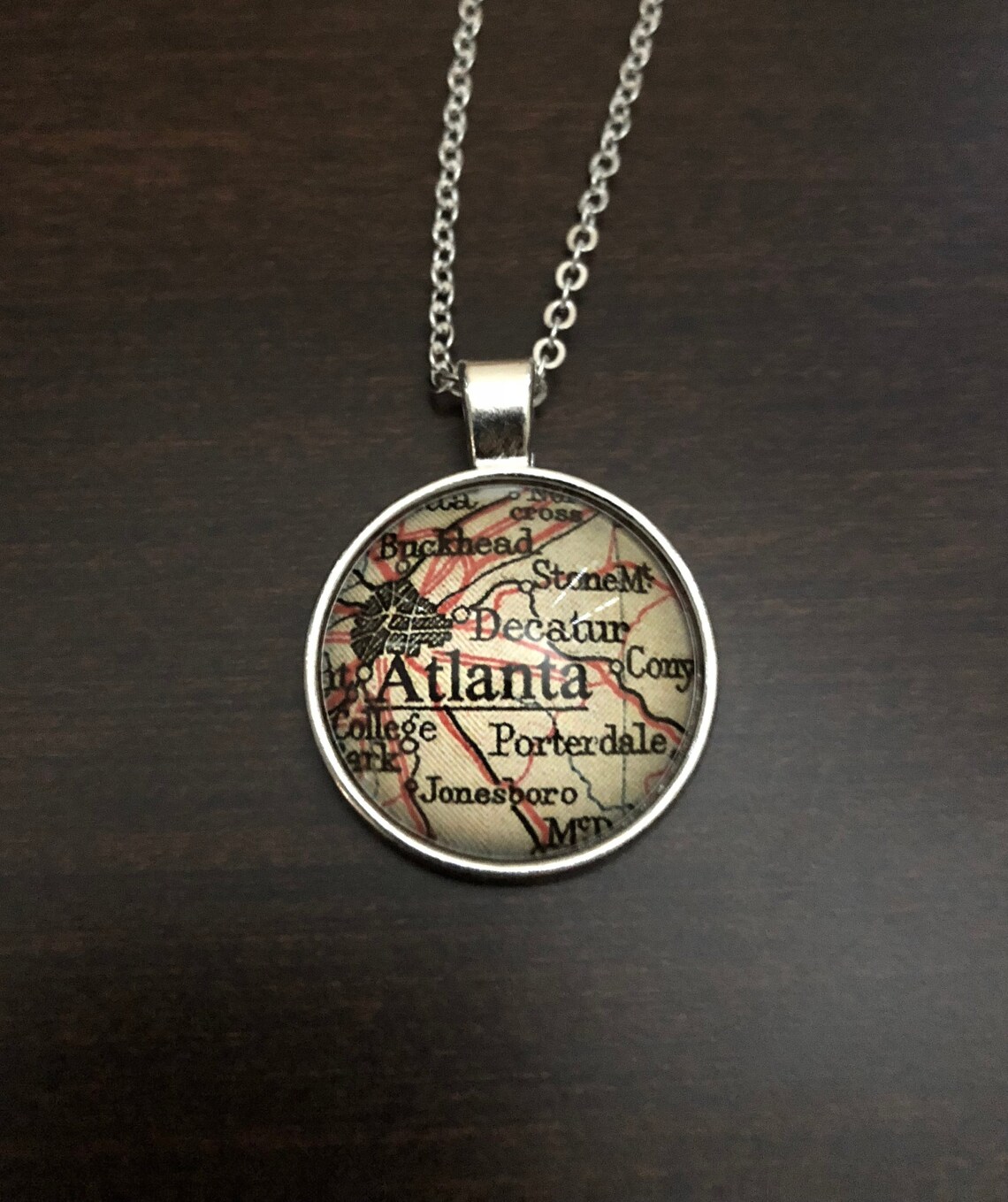 Atlanta Atlanta necklace Atlanta jewelry Atlanta gifts Etsy