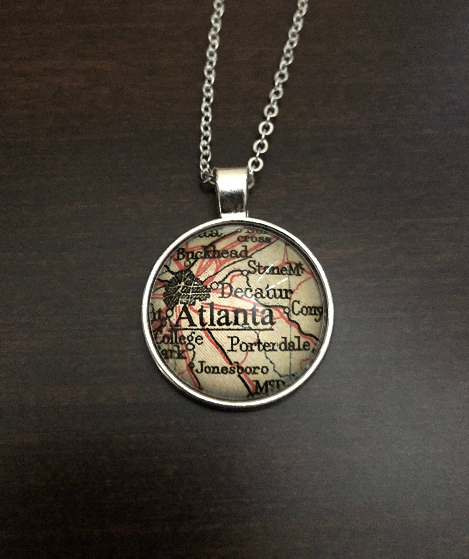 Atlanta Atlanta necklace Atlanta jewelry Atlanta gifts Etsy
