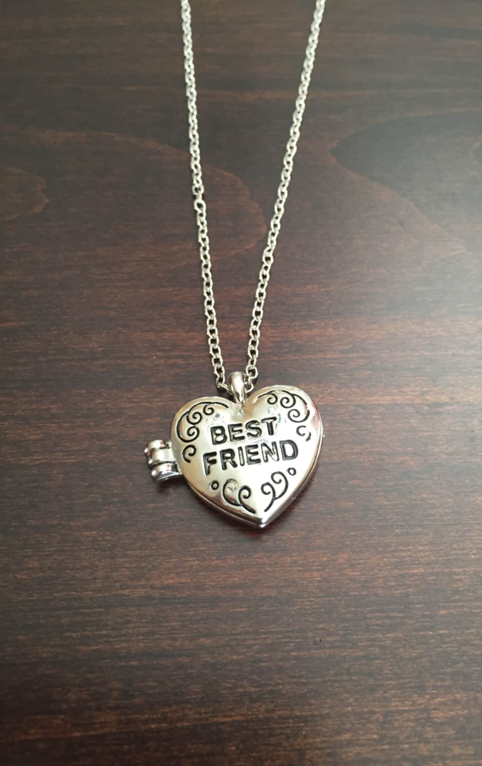 Best Friend Locket Best Friend Necklace Best Friend Jewelry Etsy