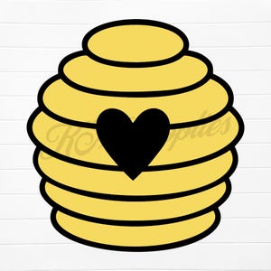 cute beehive clipart, cute beehive, bee lover png file, bee hive digital png, beehive svg, beehive png, beehive clipart, bee hive svg, bees