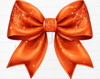 arco laranja glitter png, arco laranja png, clipart de arco laranja, arco coquete laranja png, arco glitter png, download digital de arco, arco colorido png