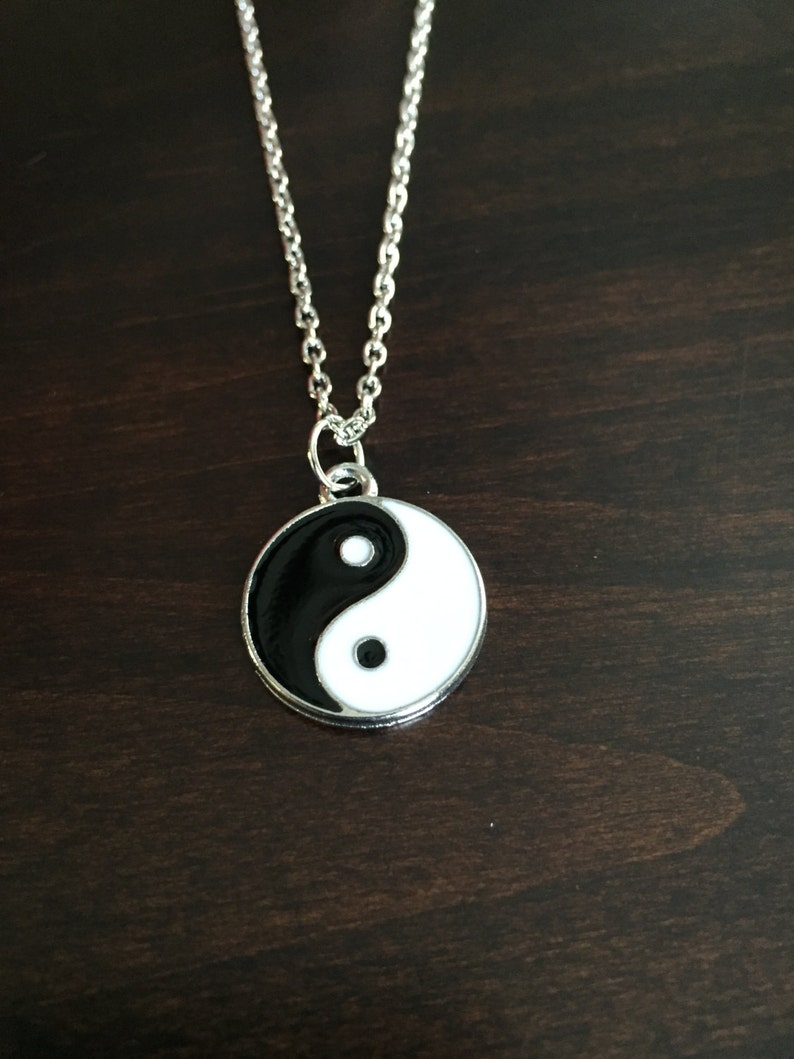Ying Yang Necklace Ying Yang Pendant Yin Yang Ying Yang Etsy