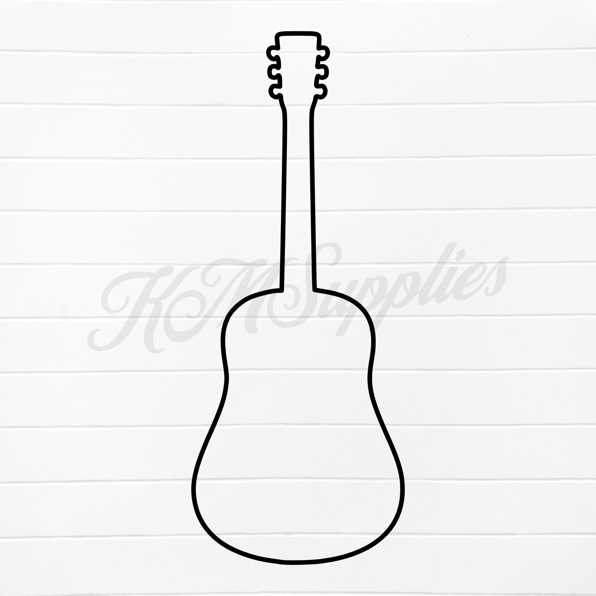 Guitar Silhouettes Guitar Silhouette Svg Guitar Outline Svg Guitar 