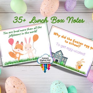 Ostern-Lunchbox-Notizen für Kinder - 35+ druckbare Osterwitze, Affirmationen und lustige Fakten