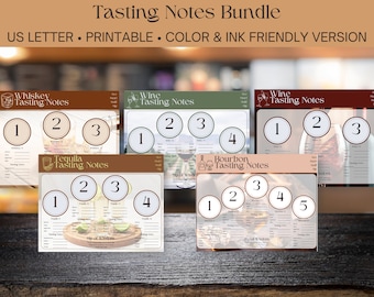 Pacchetto tappetino da degustazione - PDF stampabile istantaneamente - Tariffe per voli di diverse dimensioni - See-Swirl-Sniff-Sip - Whisky Bourbon Wine Tequila