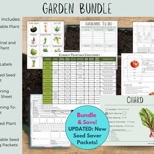 ¡Paquete de guía de jardín! Tarjetas de plantas vegetales y medicinales, plantación de pies cuadrados, tarjeta detallada de plantas, paquete de semillas, etiquetas, lista de jardinería