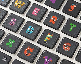 Pegatinas para teclado de MacBook (Monstruos adorables)