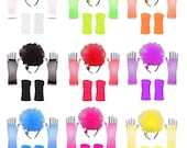 I Love 80 39 s Accessory Pack Neon Hen Party Fancy Dress Fun Run Club Wear Headband Legwarmers Gloves