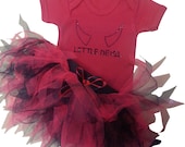 Halloween Little Devil Baby Grow Tutu Skirt Headband Fancy Dress Set Cake Smash Party Wear