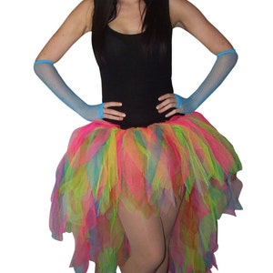 80s Red Fancy Dress Set – Tutu, Legwarmers, Gloves & Beads – Hen Party / Neon Theme-1416562