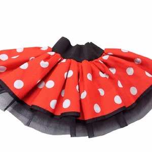 Red White Polka Dot Tutu skirt fancy dress Toddler Baby Ideal for Book week Birthday Party Girl Dance Disco Wear image 3